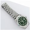 Image 7 : Rolex Mens Stainless Steel Green Diamond & Emerald 36MM Datejust Wristwatch With