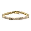 Image 1 : 5.95 ctw Diamond Bracelet - 14KT Yellow Gold