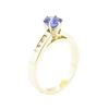 Image 4 : 1.24 ctw Sapphire and Diamond Ring - 14KT Yellow Gold
