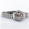 Image 4 : Rolex Ladies Stainless Steel Pink MOP Diamond 26MM Datejust Wristwatch