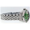 Image 3 : Rolex Ladies Stainless Steel Green Diamond & Emerald 26MM Datejust Wristwatch