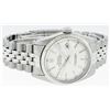 Image 3 : Rolex Mens Stainless Steel 36MM Silver Index Fluted Bezel Datejust Wristwatch
