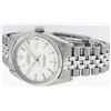 Image 4 : Rolex Mens Stainless Steel 36MM Silver Index Fluted Bezel Datejust Wristwatch