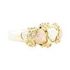 Image 1 : Black Hills Gold Motif Ring - 10KT Yellow, Pink, and Green Gold