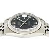 Image 3 : Rolex Mens Stainless Steel Black Roman Datejust 36MM Wriswatch Datejust