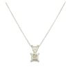 Image 2 : 0.65 ctw Diamond Pendant With Chain - 14KT White Gold