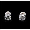Image 1 : 1.43 ctw Diamond Stud Earrings - 14KT White Gold