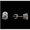 Image 2 : 1.43 ctw Diamond Stud Earrings - 14KT White Gold