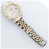 Image 6 : Rolex Ladies 2 Tone 14K Pink Mother Of Pearl Pyramid Diamond Datejust Wristwatch
