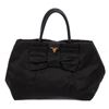 Image 3 : Prada Black Nylon Tessuto Fiocco Bow Tote Bag