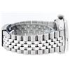 Image 7 : Rolex Mens Stainless Steel Black Diamond & Emerald Datejust Wristwatch