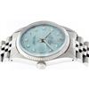 Image 8 : Rolex Mens Stainless Steel Ice Blue Diamond Datejust Wristwatch