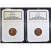 Image 1 : 2- 1936-S LINCOLN CENTS NGC MS-65 RD