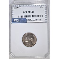 1950-D JEFFERSON NICKEL, PCI SUPERB GEM BU