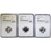 Image 1 : 1965, 66 & 67 SMS ROOSEVELT DIMES, NGC MS-67