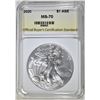 Image 1 : 2020 AMERICAN SILVER EAGLE, OBCS PERFECT GEM BU