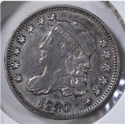 1830 BUST HALF DIME  AU
