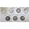 Image 1 : LOT OF 7 WALKING LIBERTY HALF DOLLARS: