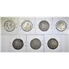 Image 2 : LOT OF 7 WALKING LIBERTY HALF DOLLARS: