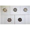 Image 2 : LOT OF 5 SEATED DIMES:
