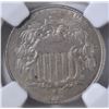 Image 2 : 1866 RAYS SHIELD NICKEL  NGC MS-61