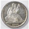 Image 1 : 1837 NO STARS SEATED LIBERTY HALF DIME BU