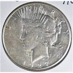 1927-S PEACE DOLLAR AU