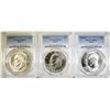 Image 1 : LOT OF 3 PCGS GRADED SILVER IKES:
