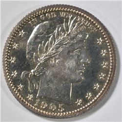 1905 BARBER QUARTER  CH PROOF CAMEO