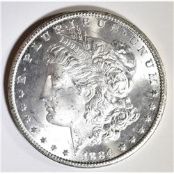1884-CC MORGAN DOLLAR  GEM BU