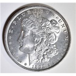 1892 MORGAN DOLLAR  GEM BU