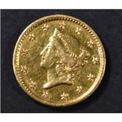 1854 TYPE 1 $1 GOLD LIBERTY EX JEWELRY