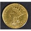 Image 1 : 1861 $1 GOLD INDIAN PRINCESS EX JEWELRY