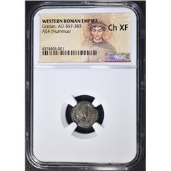 AD 367-383 GRATIAN  NGC CH XF