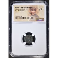 AD 375-392  VALENTINIAN II  NGC VF