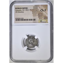 AD 198-217  CARACALLA  NGC CH F