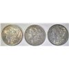 Image 1 : LOT OF 3 MORGAN DOLLARS: