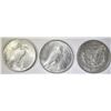 Image 2 : LOT OF 3 SILVER DOLLARS: