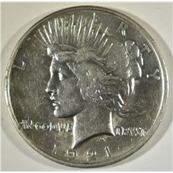 1921 PEACE DOLLAR  CH AU