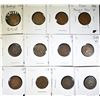 Image 1 : 12 INDIAN CENTS MIXED DATES AND GRADES