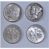 Image 2 : 100-90% MIXED SILVER MERCURY & ROOSEVELT DIMES
