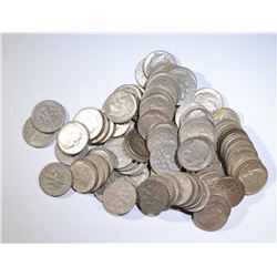 100-90% SILVER ROOSEVELT DIMES