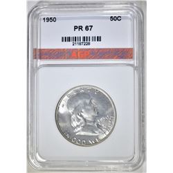1950 FRANKLIN HALF, AGP SUPERB GEM PROOF