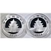 Image 2 : 2-2014 CHINESE PANDA  ONE OUNCE SILVER COINS