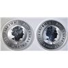 Image 2 : 2-2020 ONE OUNCE SILVER AUSTRALIA KANGAROO COINS