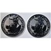 Image 1 : 2-2020 1-oz SILVER BRITISH BRITANNIA COINS