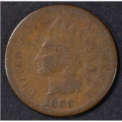1869 INDIAN CENT  G-VG