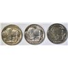 Image 2 : 1937-P,D,S BUFFALO NICKELS  GEM BU