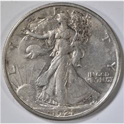 1921-D WALKING LIBERTY HALF DOLLAR  AU