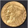 Image 1 : 1913 $2.5 GOLD INDIAN  CH/GEM BU